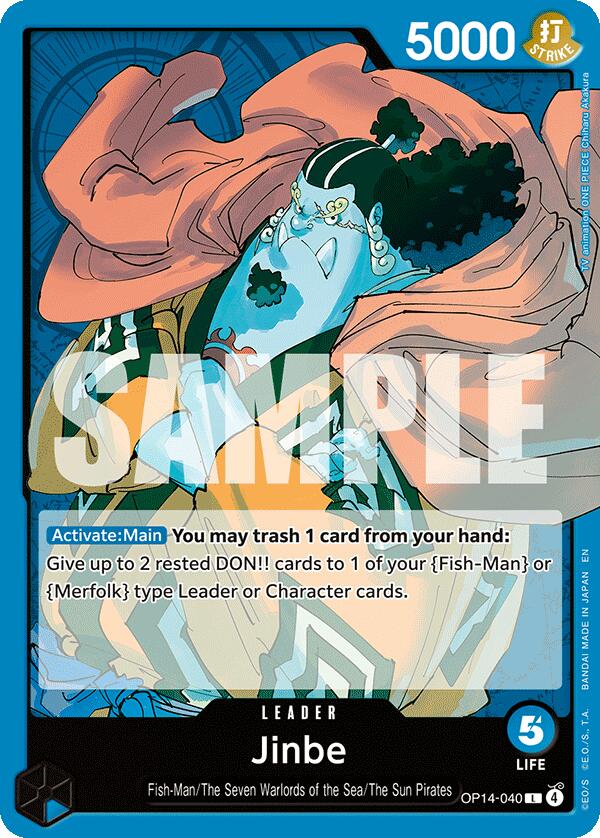 Jinbe (OP14-040) [The Azure Sea's Seven] | Cards and Coasters CA