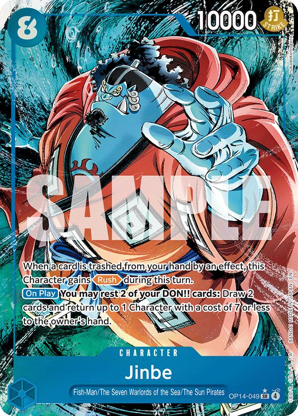 Jinbe (OP14-049) (Alternate Art) [The Azure Sea's Seven] | Cards and Coasters CA
