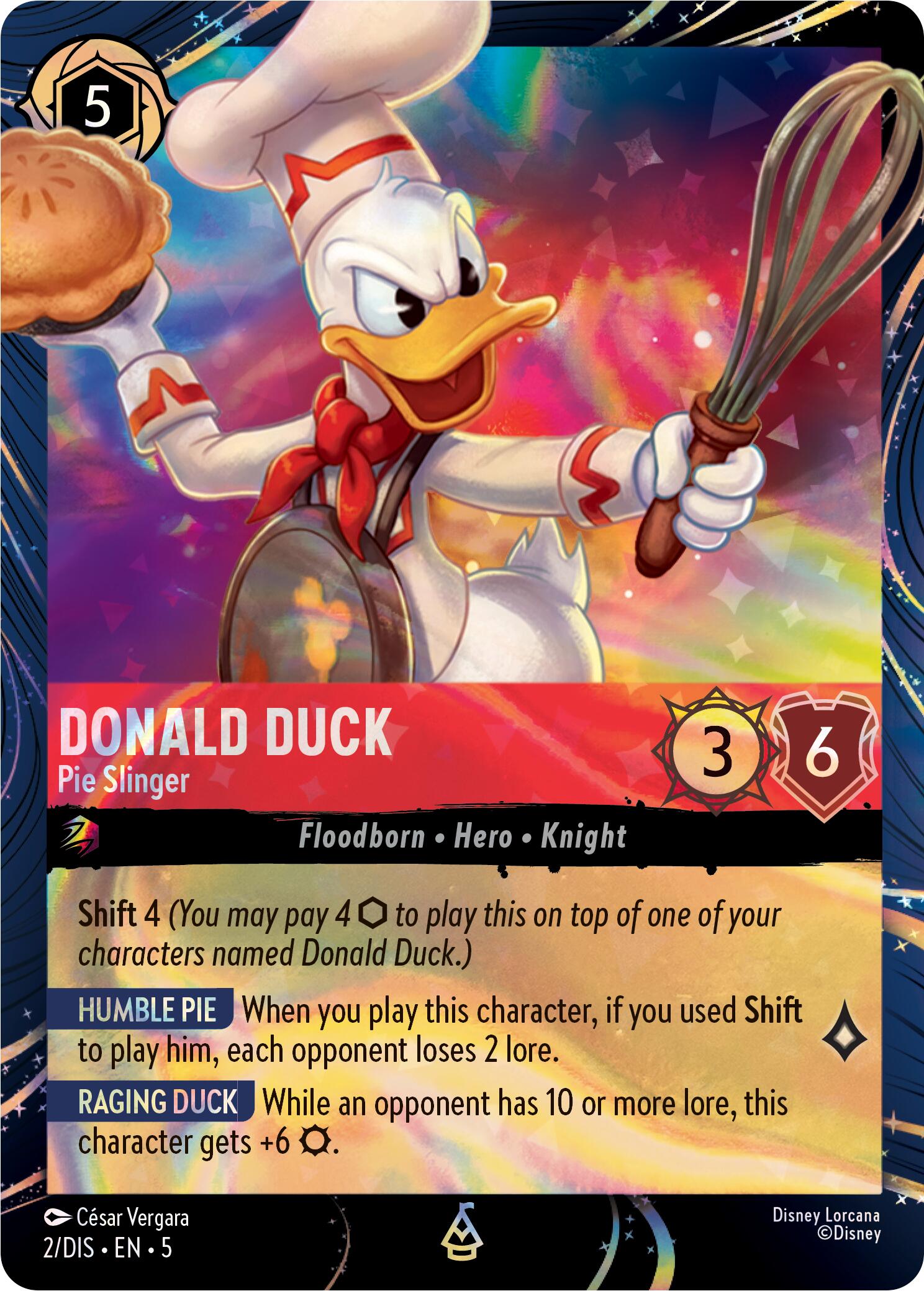 Donald Duck - Pie Slinger (2) [Promo Cards] | Cards and Coasters CA