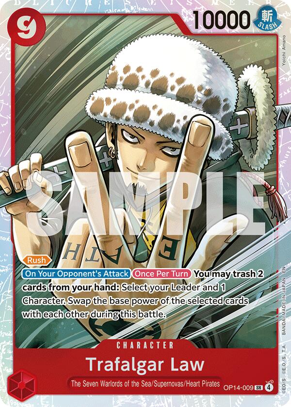 Trafalgar Law (OP14-009) [The Azure Sea's Seven] | Cards and Coasters CA
