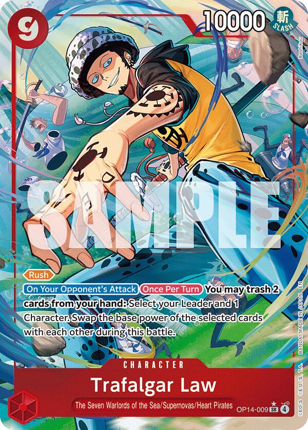 Trafalgar Law (OP14-009) (Alternate Art) [The Azure Sea's Seven] | Cards and Coasters CA