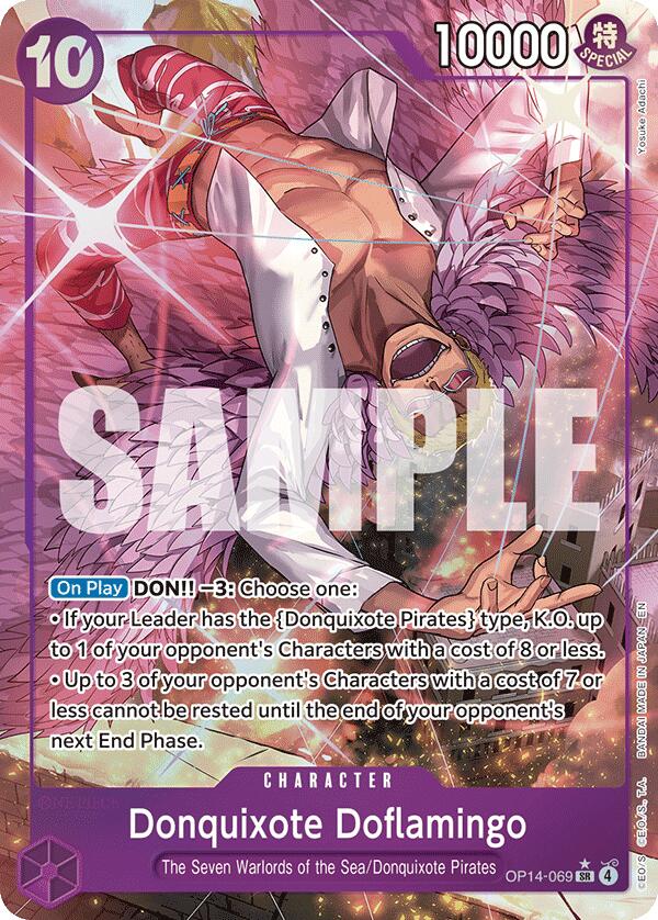 Donquixhote Doflamingo (OP14-069) (Alternate Art) [The Azure Sea's Seven] | Cards and Coasters CA