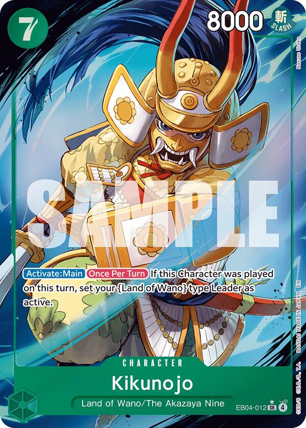 Kikunojo (Alternate Art) [The Azure Sea's Seven] | Cards and Coasters CA