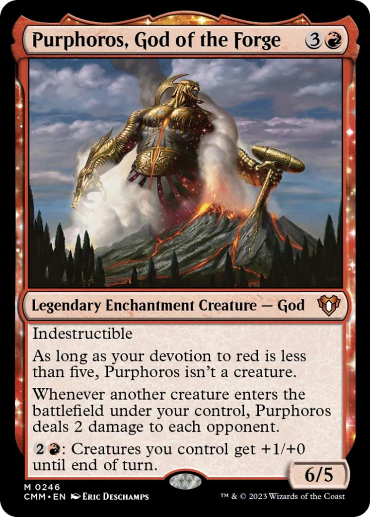 Purphoros, God of the Forge [Commander Masters] | Cards and Coasters CA