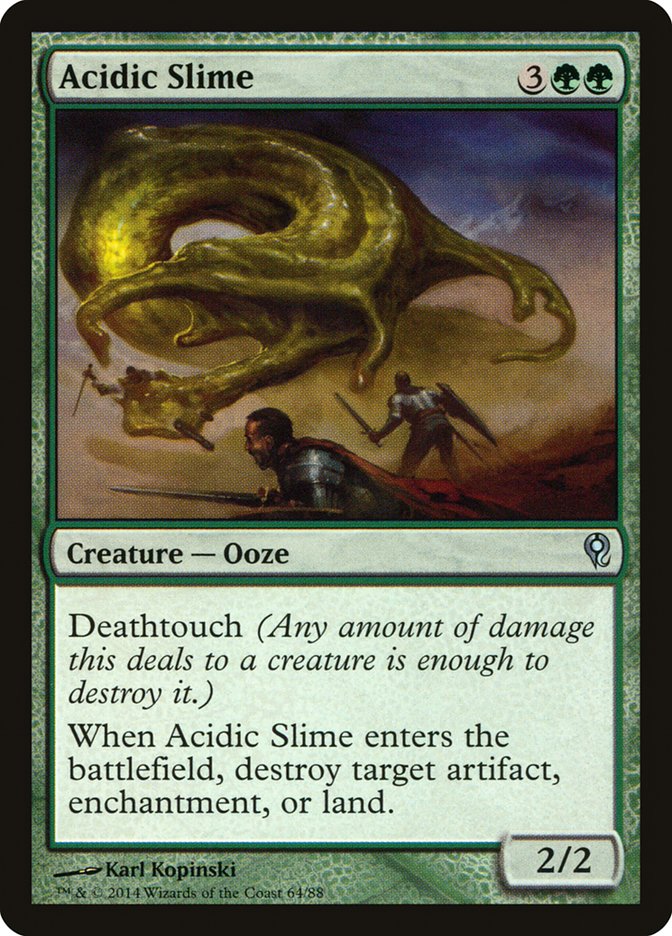 Acidic Slime [Duel Decks: Jace vs. Vraska] | Cards and Coasters CA