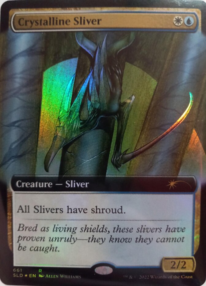 Crystalline Sliver (Extended Art) [Secret Lair Drop Promos] | Cards and Coasters CA