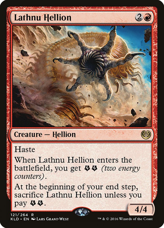 Lathnu Hellion [Kaladesh] | Cards and Coasters CA