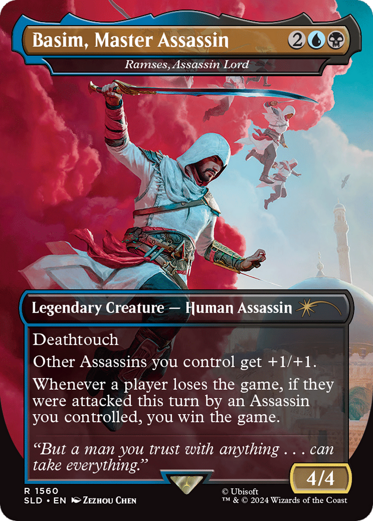 Basim, Master Assassin - Ramses, Assassin Lord (Rainbow Foil) [Secret Lair Drop Series] | Cards and Coasters CA