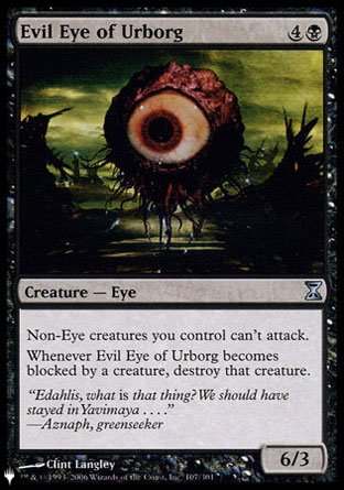 Evil Eye of Urborg [The List] | Cards and Coasters CA