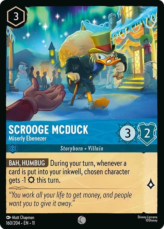 Scrooge McDuck - Miserly Ebenezer (160/204) [Winterspell] | Cards and Coasters CA
