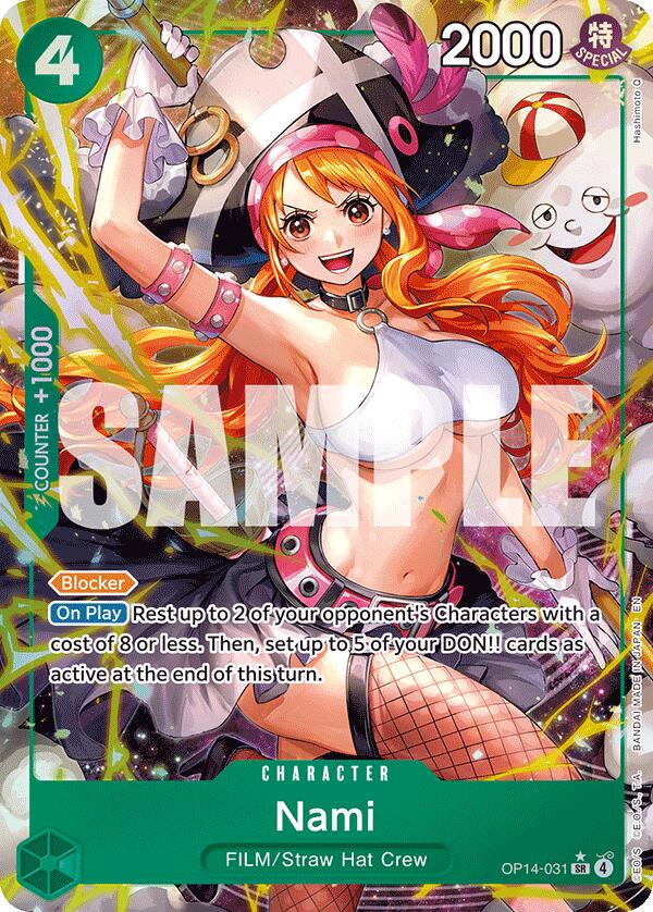 Nami (Alternate Art) [The Azure Sea's Seven] | Cards and Coasters CA