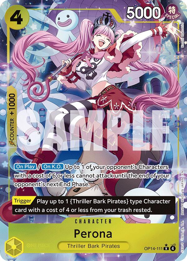 Perona (111) (Alternate Art) [The Azure Sea's Seven] | Cards and Coasters CA