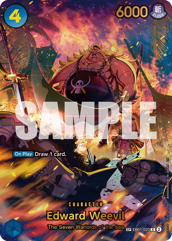 Edward Weevil (EB01-023) (SP) (Alternate Art) [The Azure Sea's Seven] | Cards and Coasters CA