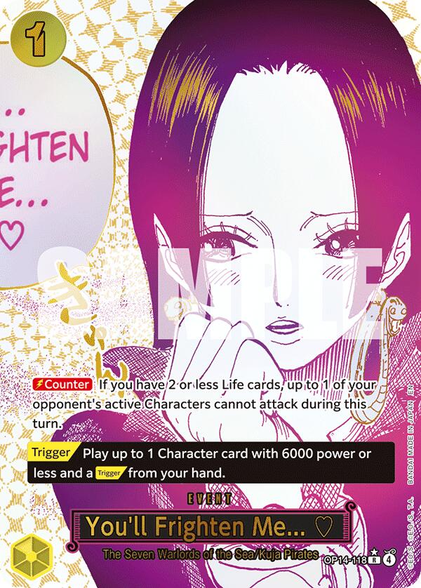 You'll Frighten Me... (Alternate Art) [The Azure Sea's Seven] | Cards and Coasters CA