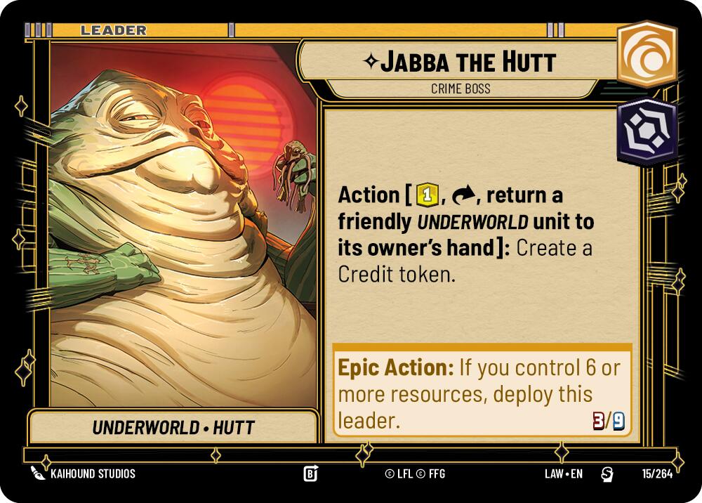 Jabba the Hutt - Crime Boss (15/264) (15/264) [A Lawless Time] | Cards and Coasters CA