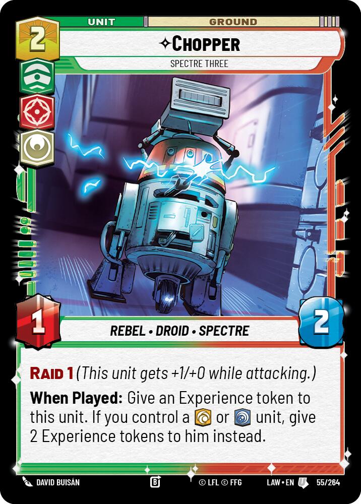 Chopper - Spectre Three (55/264) (55/264) [A Lawless Time] | Cards and Coasters CA