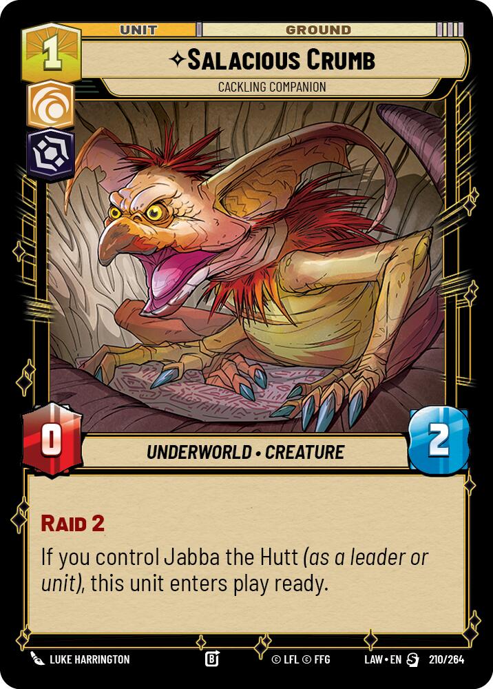Salacious Crumb - Cackling Companion (210/264) (210/264) [A Lawless Time] | Cards and Coasters CA