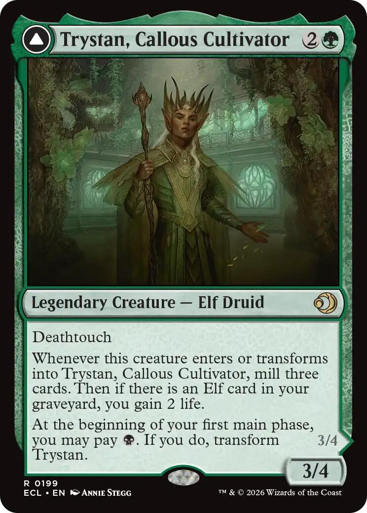 Trystan, Callous Cultivator [Lorwyn Eclipsed] | Cards and Coasters CA