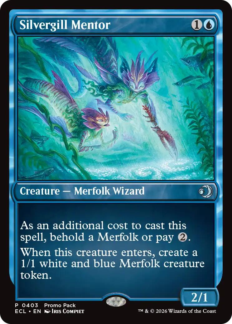 Silvergill Mentor [Lorwyn Eclipsed Promos] | Cards and Coasters CA