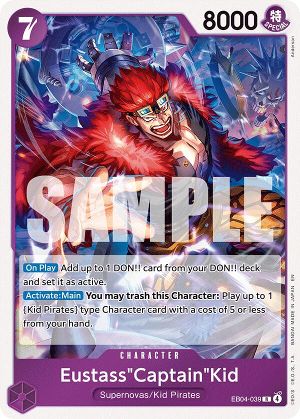 Eustass"Captain"Kid (EB04-039) [The Azure Sea's Seven] | Cards and Coasters CA