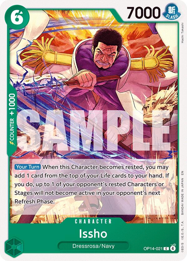 Issho (OP14-021) [The Azure Sea's Seven] | Cards and Coasters CA