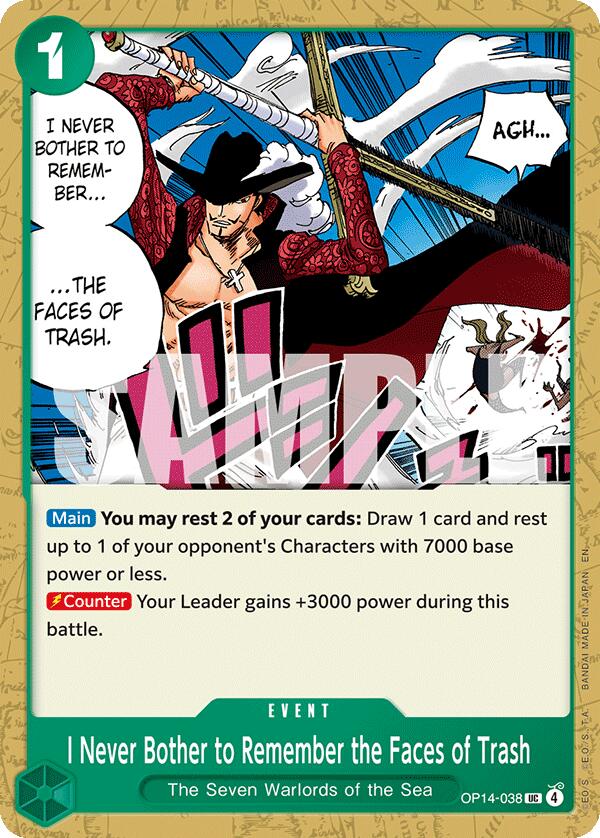 I Never Bother to Remember the Faces of Trash [The Azure Sea's Seven] | Cards and Coasters CA