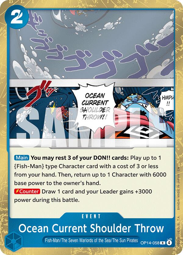 Ocean Current Shoulder Throw [The Azure Sea's Seven] | Cards and Coasters CA