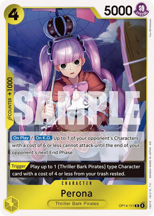 Perona (OP14-111) [The Azure Sea's Seven] | Cards and Coasters CA