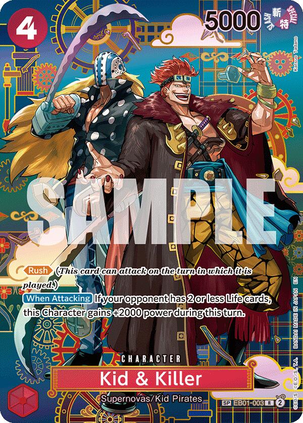 Kid & Killer (EB01-003) (SP) [The Azure Sea's Seven] | Cards and Coasters CA