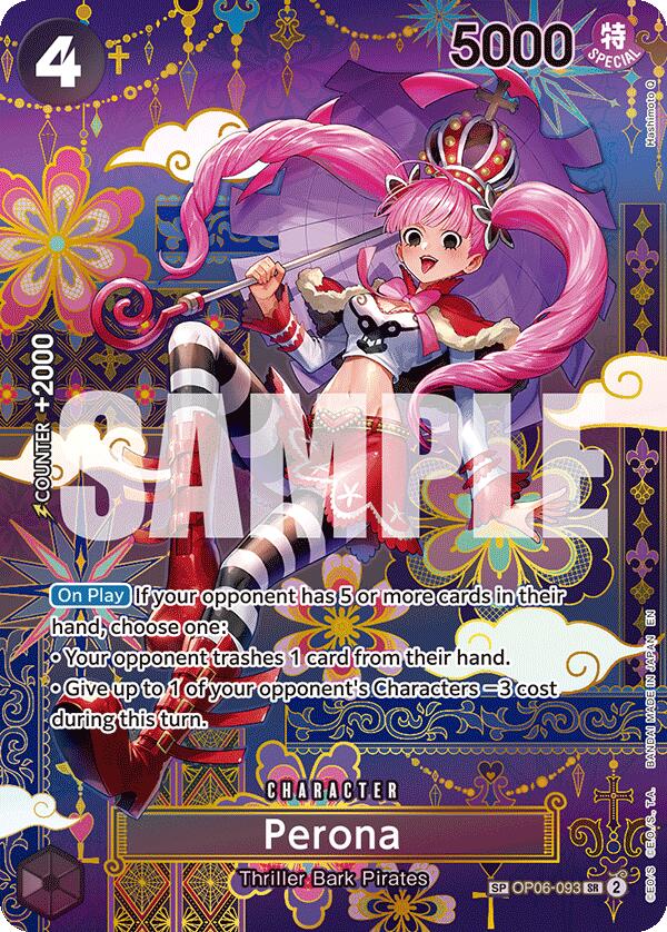 Perona (OP06-093) (SP) [The Azure Sea's Seven] | Cards and Coasters CA
