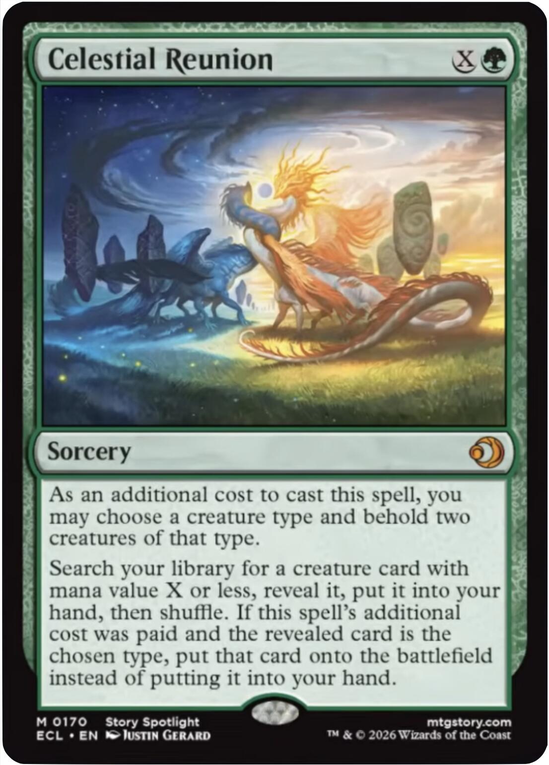 Celestial Reunion [Lorwyn Eclipsed] | Cards and Coasters CA