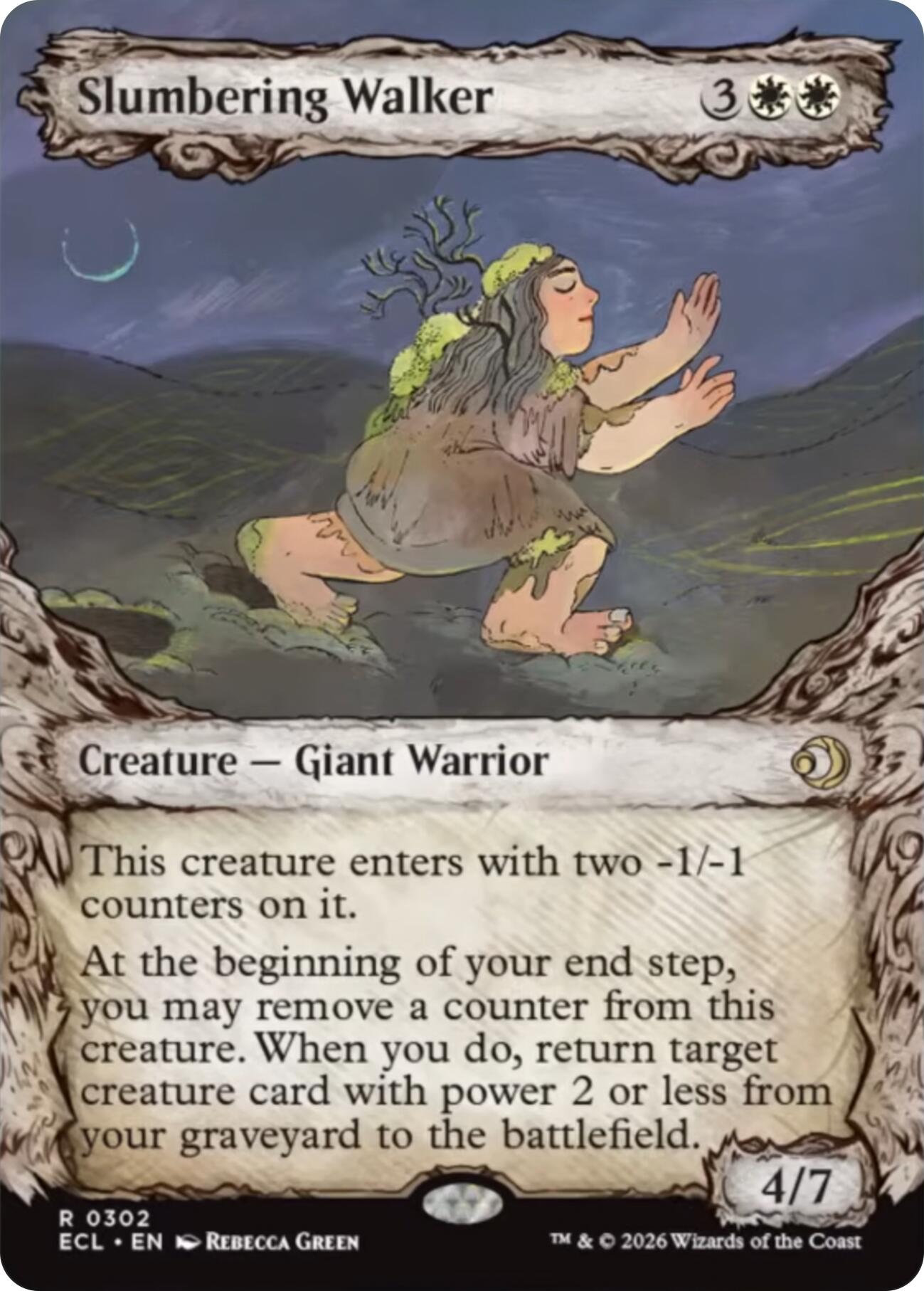 Slumbering Walker (Showcase) [Lorwyn Eclipsed] | Cards and Coasters CA