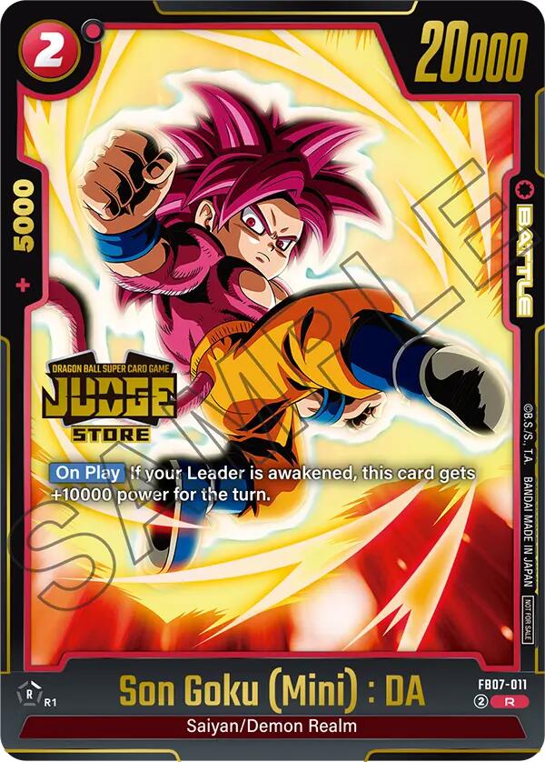 Son Goku (Mini) : DA (Judge Pack (Store Judge) 05) [Fusion World Tournament Cards] | Cards and Coasters CA