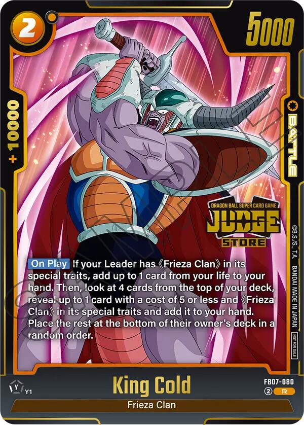 King Cold (Judge Pack (Store Judge) 05) [Fusion World Tournament Cards] | Cards and Coasters CA