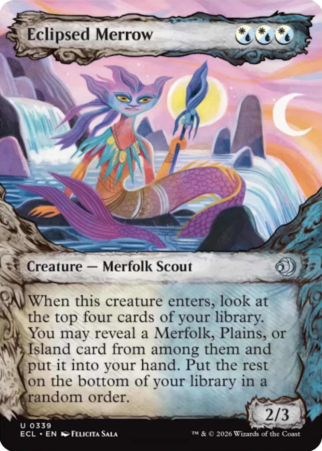 Eclipsed Merrow (Showcase) [Lorwyn Eclipsed] | Cards and Coasters CA