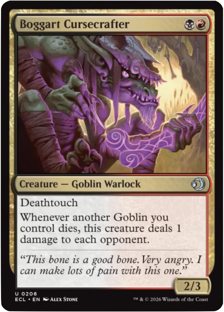 Boggart Cursecrafter [Lorwyn Eclipsed] | Cards and Coasters CA