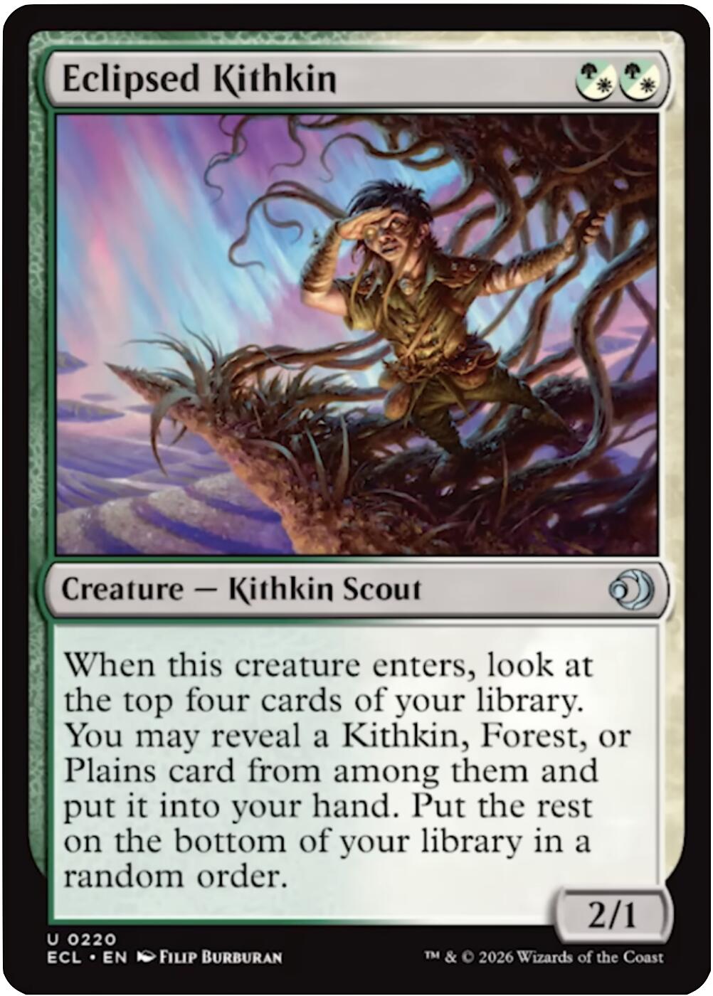 Eclipsed Kithkin [Lorwyn Eclipsed] | Cards and Coasters CA