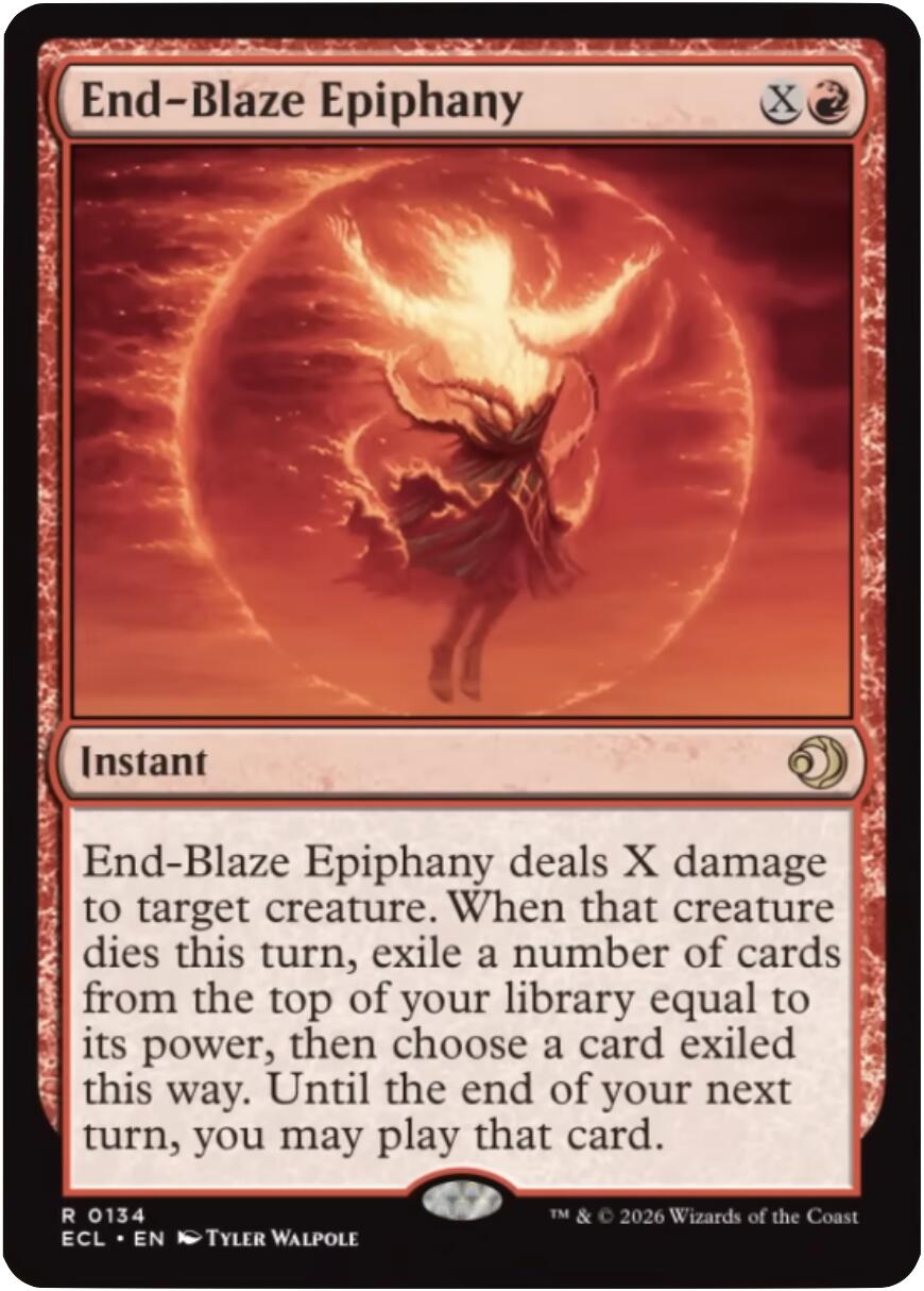End-Blaze Epiphany [Lorwyn Eclipsed] | Cards and Coasters CA