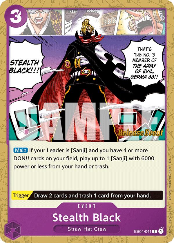 Stealth Black [The Azure Sea's Seven Release Event Cards] | Cards and Coasters CA