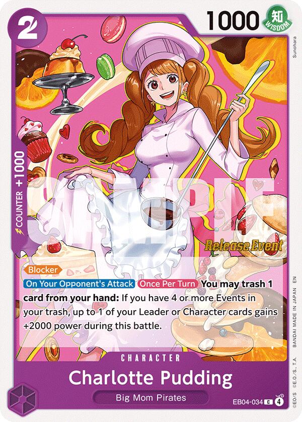 Charlotte Pudding [The Azure Sea's Seven Release Event Cards] | Cards and Coasters CA