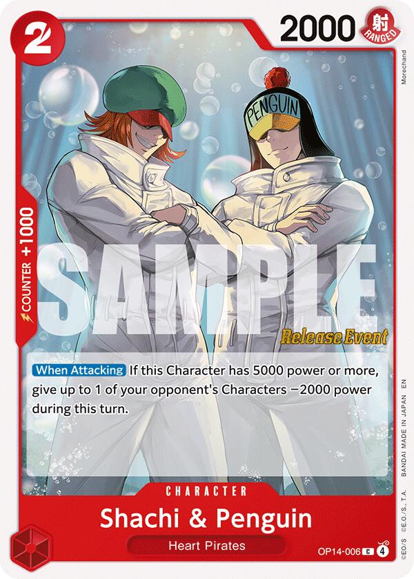Shachi & Penguin [The Azure Sea's Seven Release Event Cards] | Cards and Coasters CA