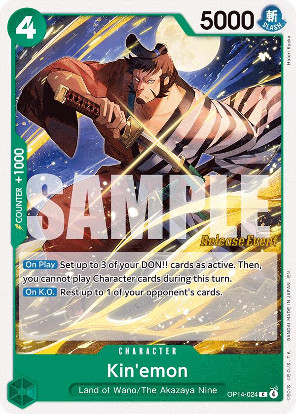 Kin'emon [The Azure Sea's Seven Release Event Cards] | Cards and Coasters CA