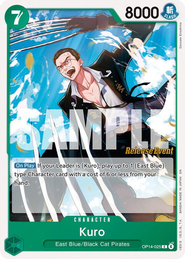Kuro [The Azure Sea's Seven Release Event Cards] | Cards and Coasters CA