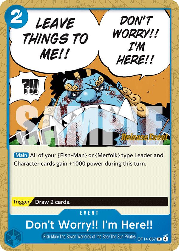 Don't Worry!! I'm Here!! [The Azure Sea's Seven Release Event Cards] | Cards and Coasters CA