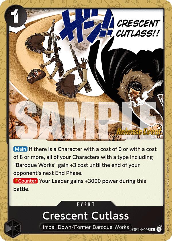 Crescent Cutlass [The Azure Sea's Seven Release Event Cards] | Cards and Coasters CA
