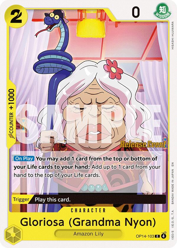 Gloriosa (Grandma Nyon) [The Azure Sea's Seven Release Event Cards] | Cards and Coasters CA