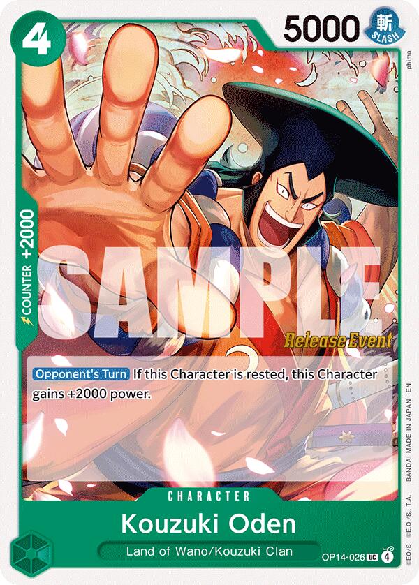 Kouzuki Oden [The Azure Sea's Seven Release Event Cards] | Cards and Coasters CA