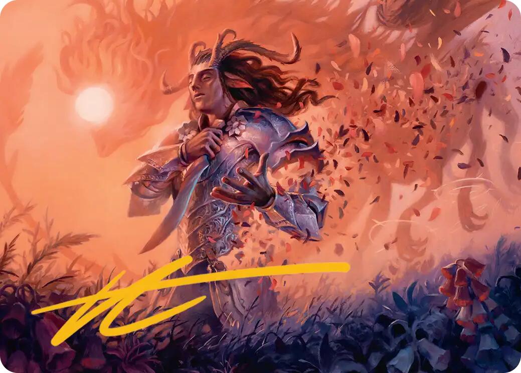 Rhys, the Evermore Art Card (Gold-Stamped Signature) [Lorwyn Eclipsed Art Series] | Cards and Coasters CA