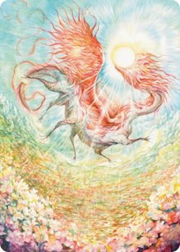 Eirdu, Carrier of Dawn Art Card [Lorwyn Eclipsed Art Series] | Cards and Coasters CA