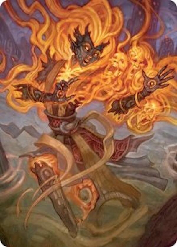 Ashling, Rekindled Art Card (33/54) [Lorwyn Eclipsed Art Series] | Cards and Coasters CA